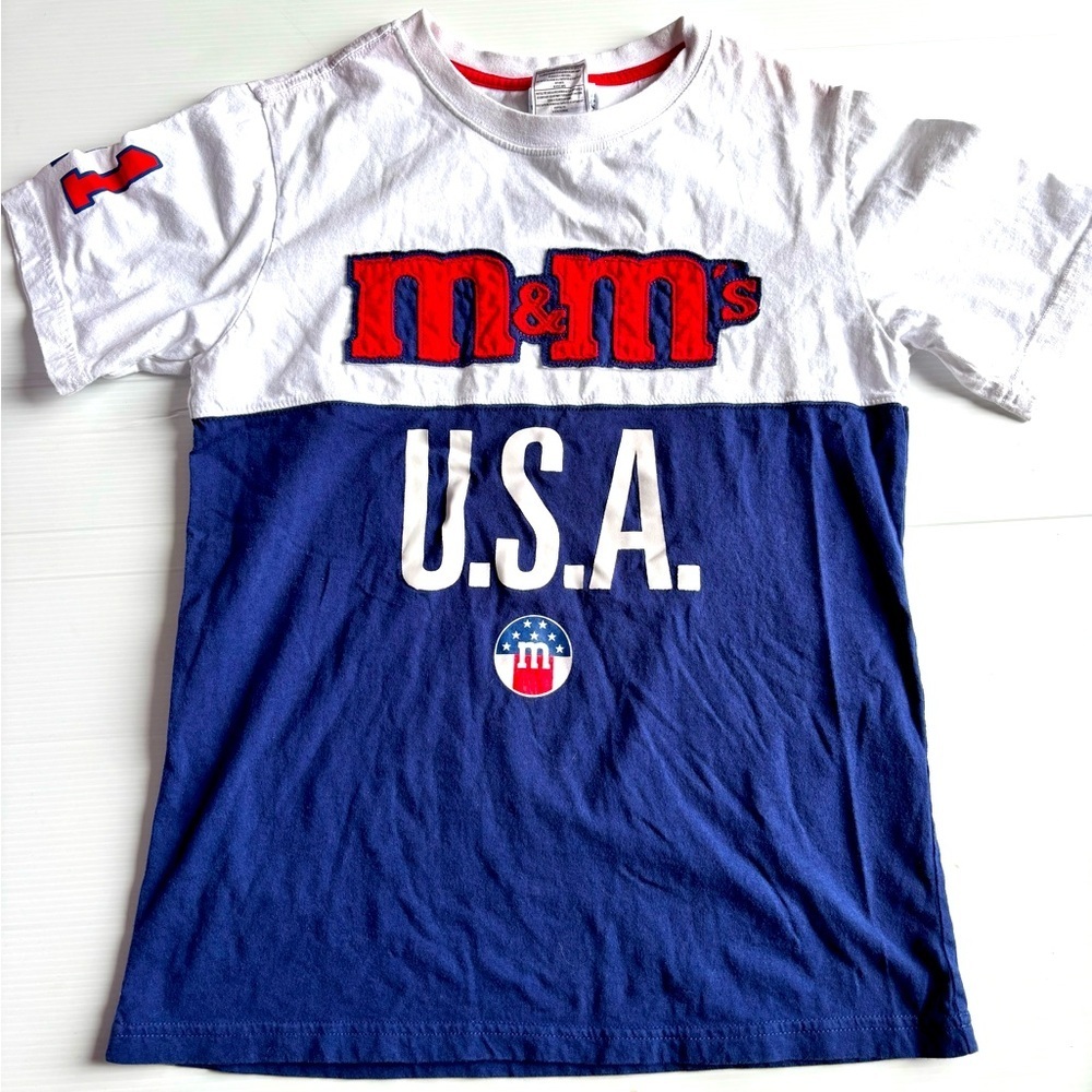 Vintage 2017 M and M USA T-Shirt Size 12